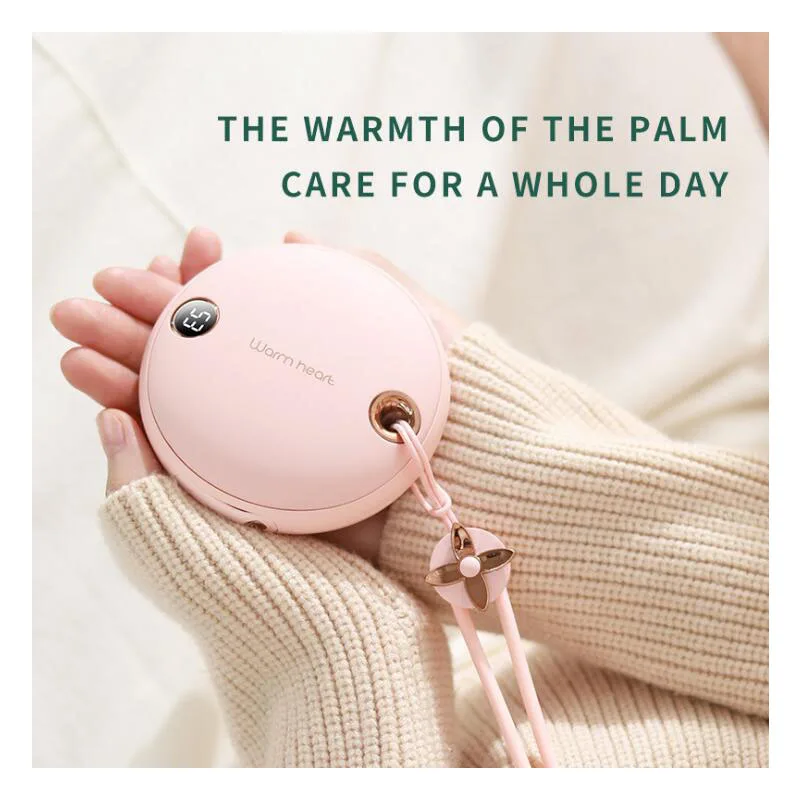 

USB Rechargeable Hand Warmer Electric Hand Warmer Heater Travel Handy Long-Life Mini Pocket Warmer For Smart Home
