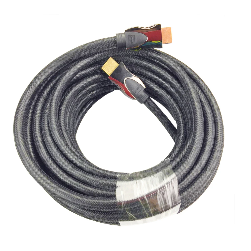 Кабель HDMI совместимый премиум класса 1 4 10 м 4K 30 Гц HDCP CEC HDR ARC нейлоновая сетка и