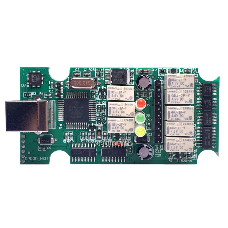 10 шт. OPCOM V1.99/V1.70 с реальным PIC18F458 FTDI FT232RL чип OBD2 диагностический инструмент OP COM для