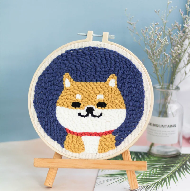 Набор для вышивания иглой с кольцом начинающих ручная работа рукоделие подарок