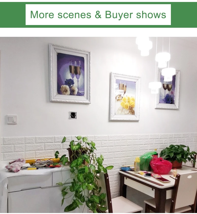 Kaguyahime DIY Wall Stickers Self-Adhesive Decor Wallpaper For Kids Room Kitchen Bedroom Waterproof Sticker 3D Wallpaper Brick