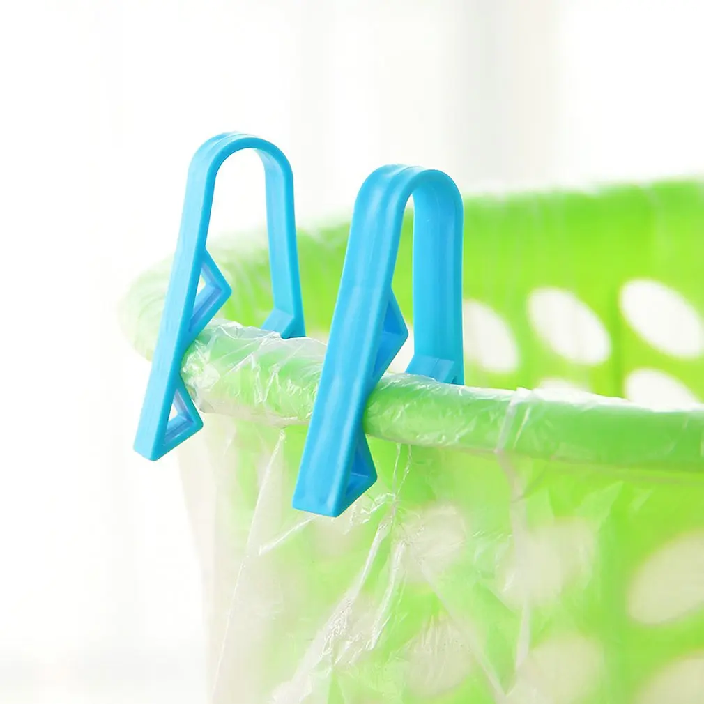 2 шт. корзина для мусора мусорный бак мешок Зажим пластиковый зажим