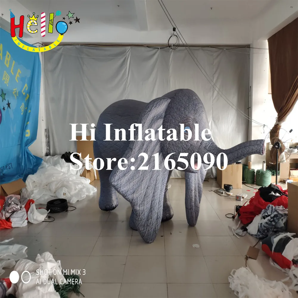 3 m long inflatable moving elephant cartoon animal mascot | Дом и сад