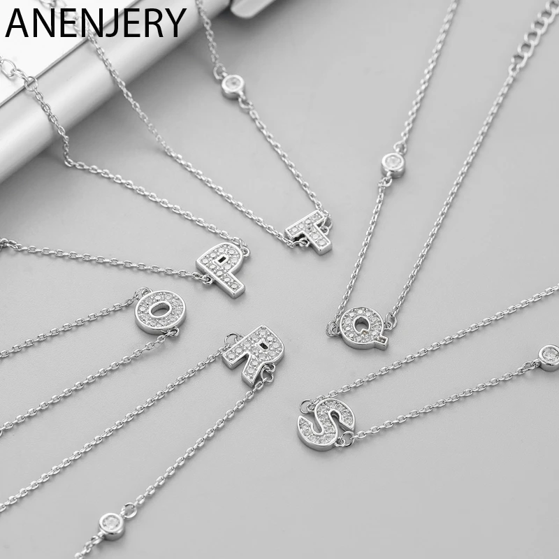 

GOLDRIA 925 Sterling Silver Custom Alphabet Bracelet Initial Name Bracelet For Women Handmade Letter Jewelry S-B312
