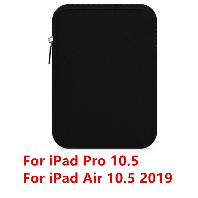 Black 10.5 Чехол-вкладыш для планшета, сумка для нового iPad 9,7 дюймов, мягкий чехол для планшета, чехол для iPad Air 2/1 Pro 9,7, сумка Funda для iPad Mini - Цвет: Black 10.5