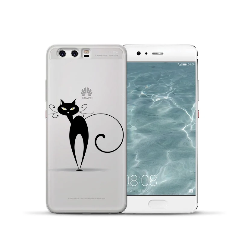 Роскошный чехол с рисунком кота для Huawei Mate 9 10 20 30 P8 P9 P10 P20 P30 P Smart Lite Plus Pro, чехол для телефона Etui funda capa