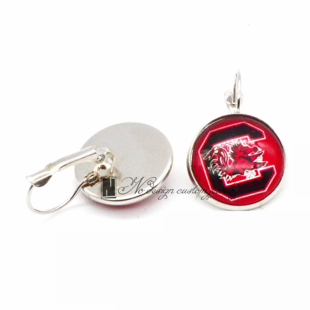 Университет Южной Каролины NCAA очаровательные серьги французский крюк для женщин