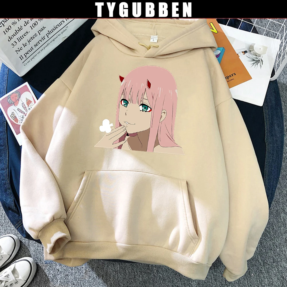 

Толстовка женская оверсайз с капюшоном и принтом, в японском стиле