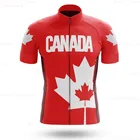 2021 Канада короткий рукав трикотаж для велосипедистов в виде кленового листа Велоспорт Джерси Ropa Ciclismo мужские летние велосипедные Майо мотокросса
