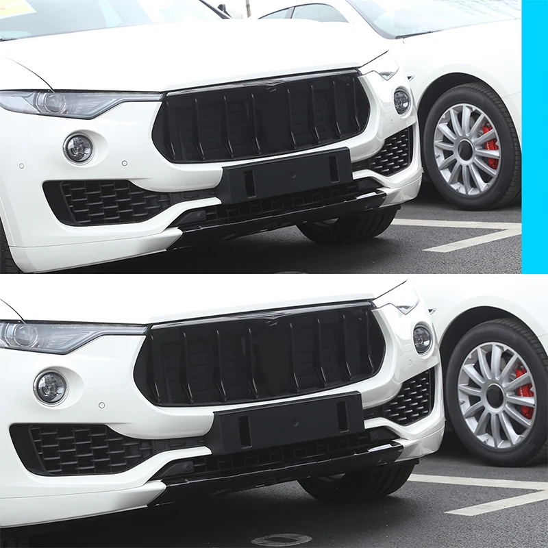 8 шт. для Maserati Levante 2016 ABS передняя решетка украшения полосы крышка планки глянцевый