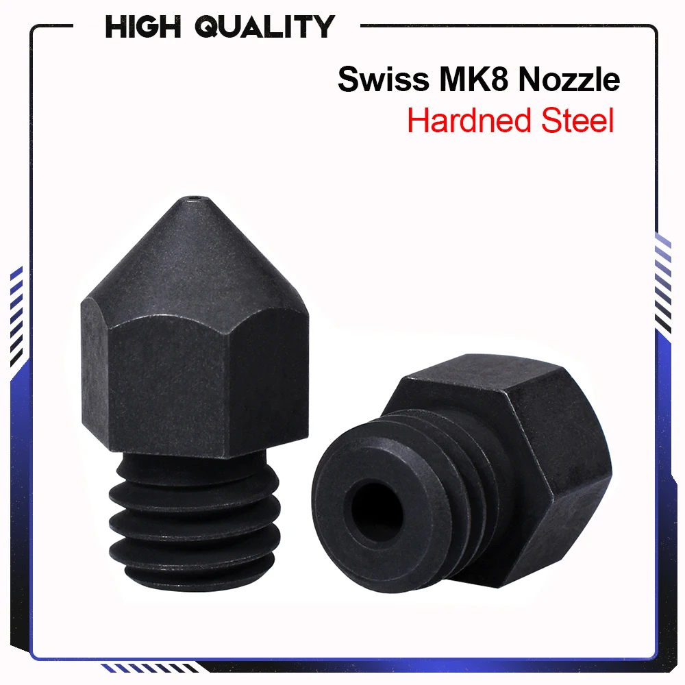 Высококачественная швейцарская насадка MK8 из закаленной стали M6 1 75 мм нить для