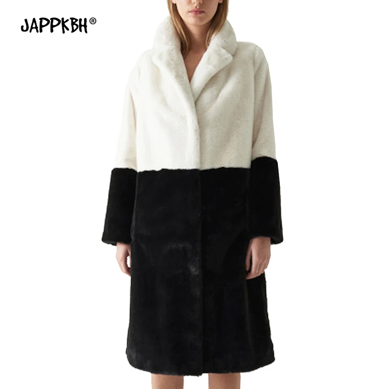 Зимнее женское пальто 2020 тонкий Повседневная одежда в стиле пэчворк С полосатой