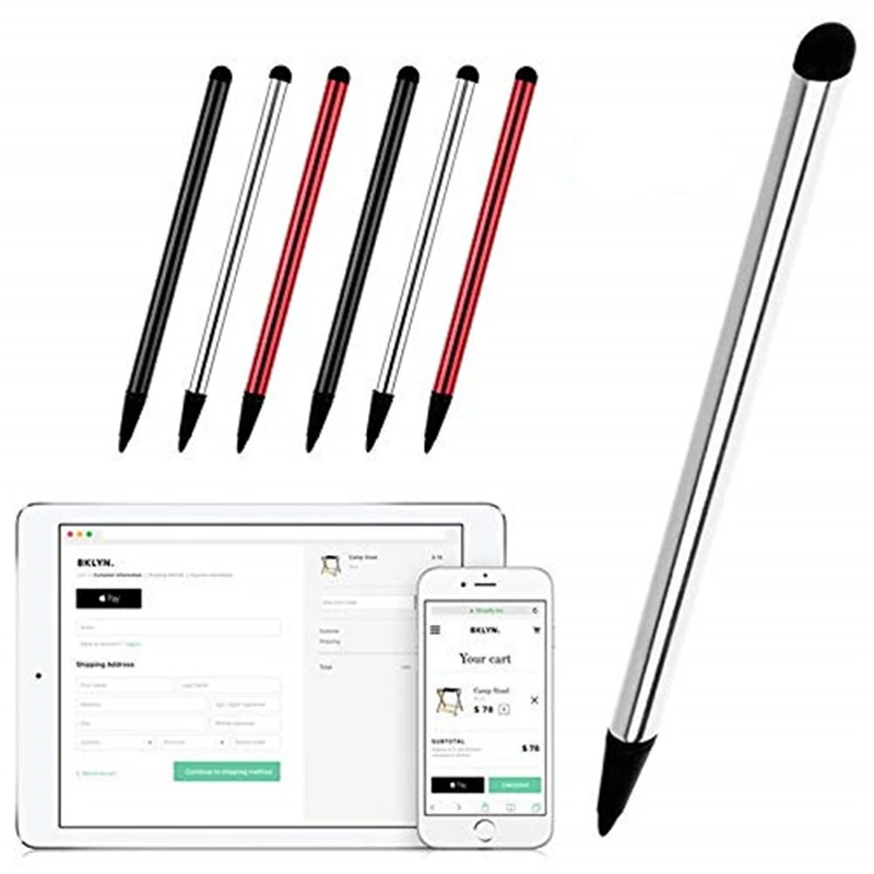 50 шт. емкостный Caneta стилус для сенсорного экрана Apple IPad Pro IPhone Samsung Oppo планшетный ПК