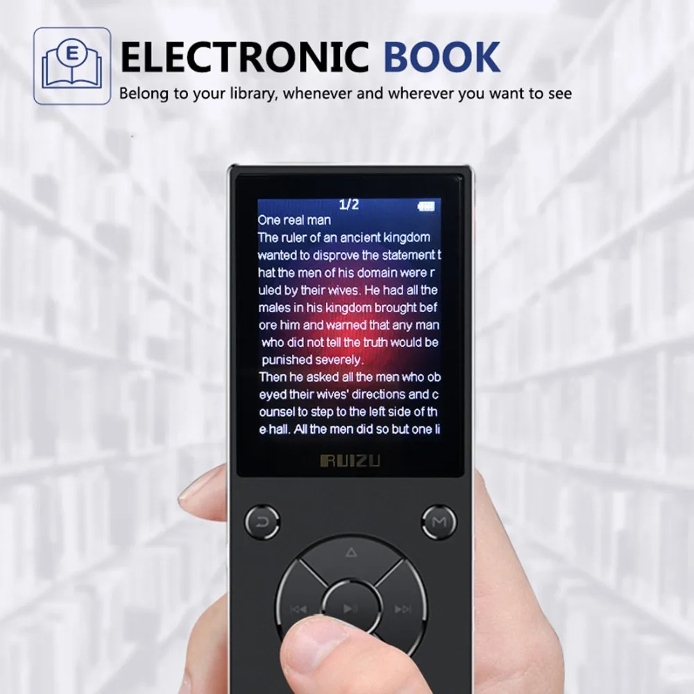 mp3-плеер с шагомером, Bluetooth 4,2, встроенный динамик, металлический плейер с fm-радио, поддержка SD карты до 128 ГБ