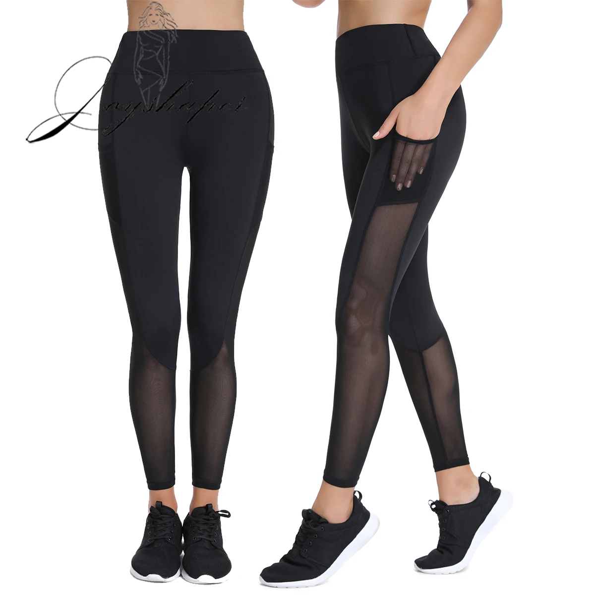 Сексуальные штаны Joyshaper для тренажерного зала с эффектом пуш ап сетчатые