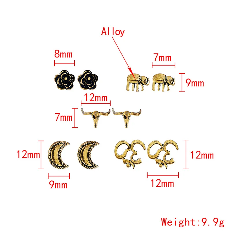 

Vintage carved earrings various design earrings set