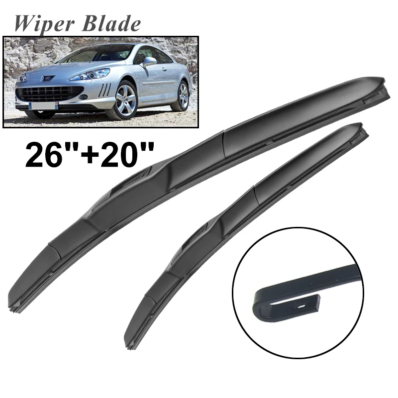 

Щетки стеклоочистителя для Peugeot 407 Coupe 1995-2004, 26 + 20 дюймов