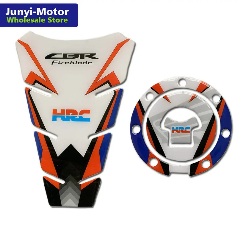 Мотоцикл хромированная наклейка топливный бак крышка Накладка для CBR HRC Honda CBR600RR