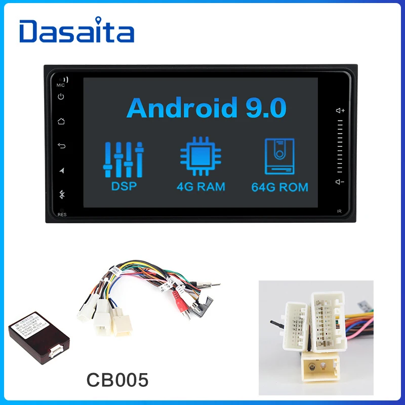 CB005 Dasaita 2 Din Android 9,0 автомобильный Радио gps " для Toyota Corolla Camry Prado RAV4 Highlander Yaris Tundra Sequoia 4 Runner 86 Scion - Цвет: CB005