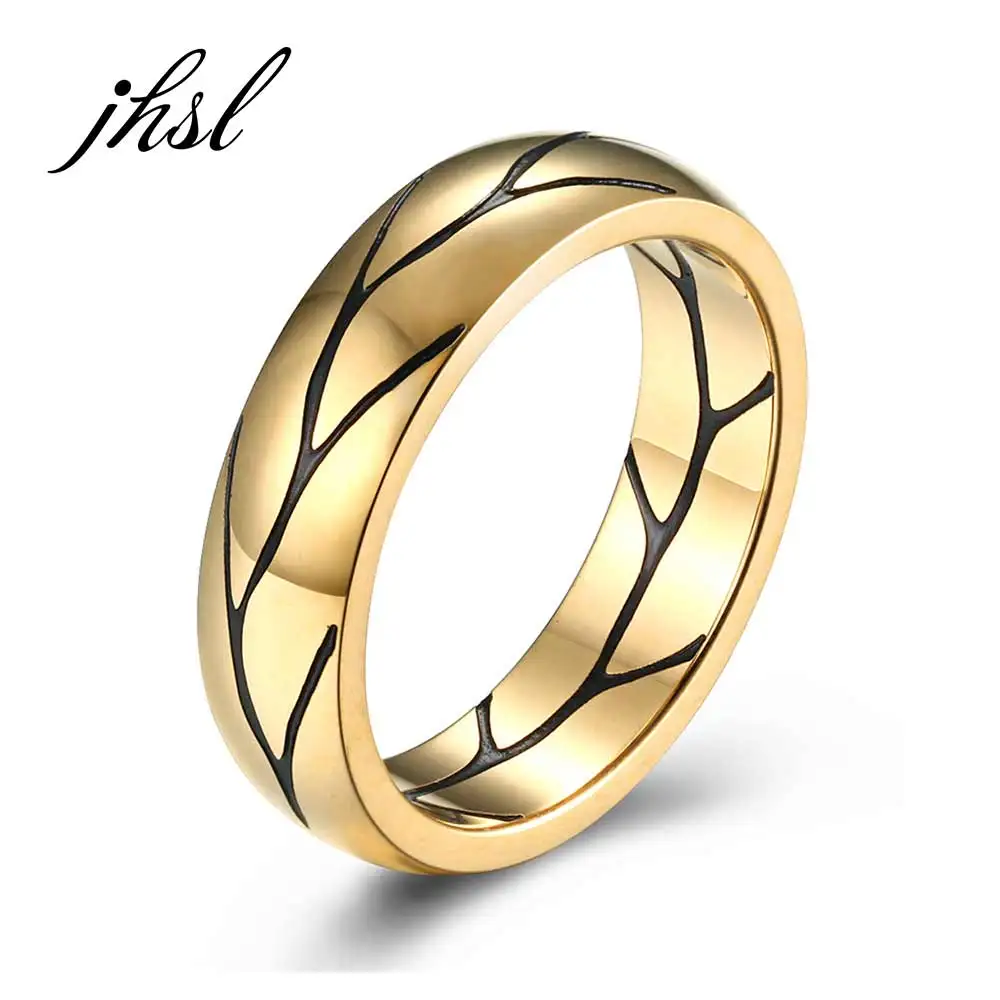 

6mm Fashion Jewelry Trendy Stainless Steel Male Men Rings US Size 7 8 9 10 11