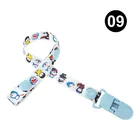 1 шт. детская пустышка на цепочке с прищепкой зажимы цепочка со смешными героями из мультфильмов Соска-пустышка ремень Прорезыватель для зубов соска клип держатель для безопасное вспомогательное устройство для пустышки для младенцев цепи K0075