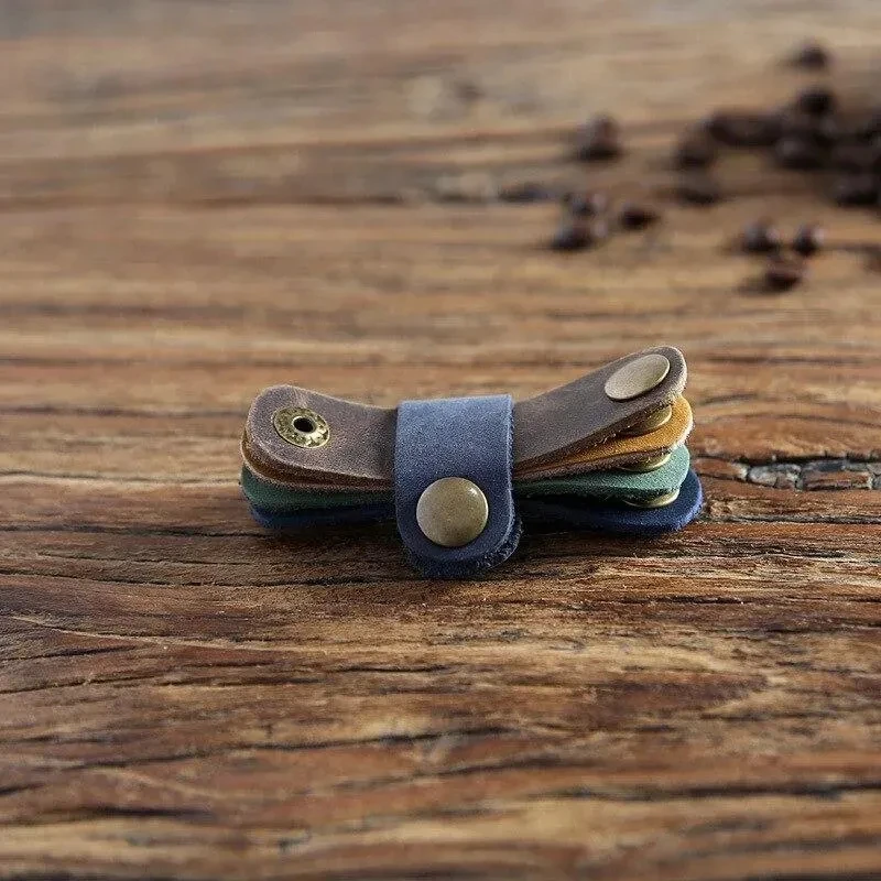 

Leather Cable Winder Cable Organizer Management USB Charger Cable Holder Cord Management Protetor Earphone digital Wire Storage