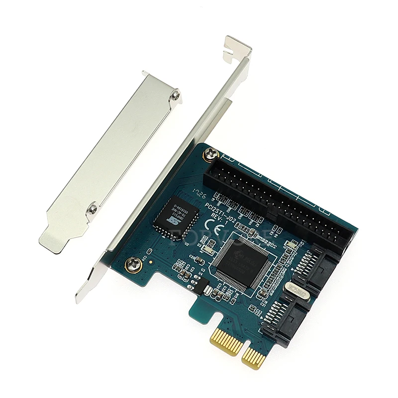 PCIe к 2 SATA 7pin + IDE контроллер карты чипсет Jmicron JMB363|ide controller card|ide controller2 sata |