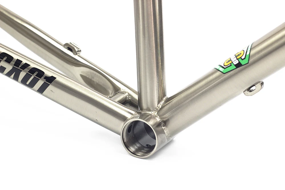 SEABORAD хромированная дорожная велосипедная Рама с вилкой 700C Classic Cyclocross Cr-mo Frameset дисковый тормоз гравий термообработка стальная рама вилки
