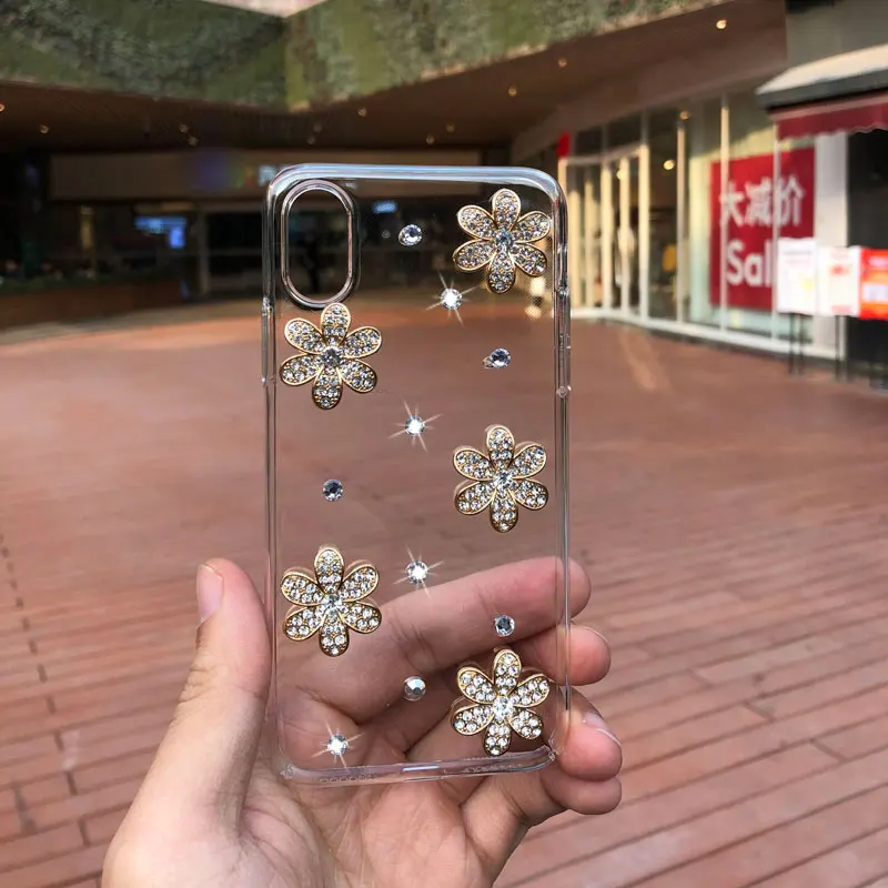 

Case For RedMi 8A High Quality Transparent PC Protection Shockproof Back Cover For RedMi 8A Luxury Diamond Phone Cases 6.22 inch