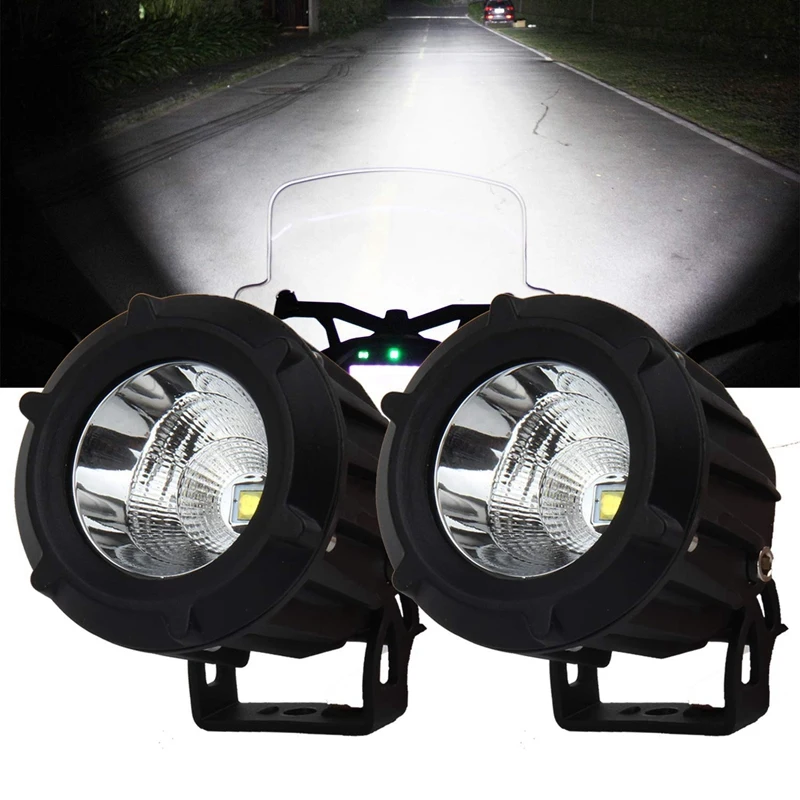 Led Fog Driving Light Pod Lights 50W Word Lamp Combo Spot Flood Beam Waterproof Round Off Road For Motorcycle Jee | Автомобили и
