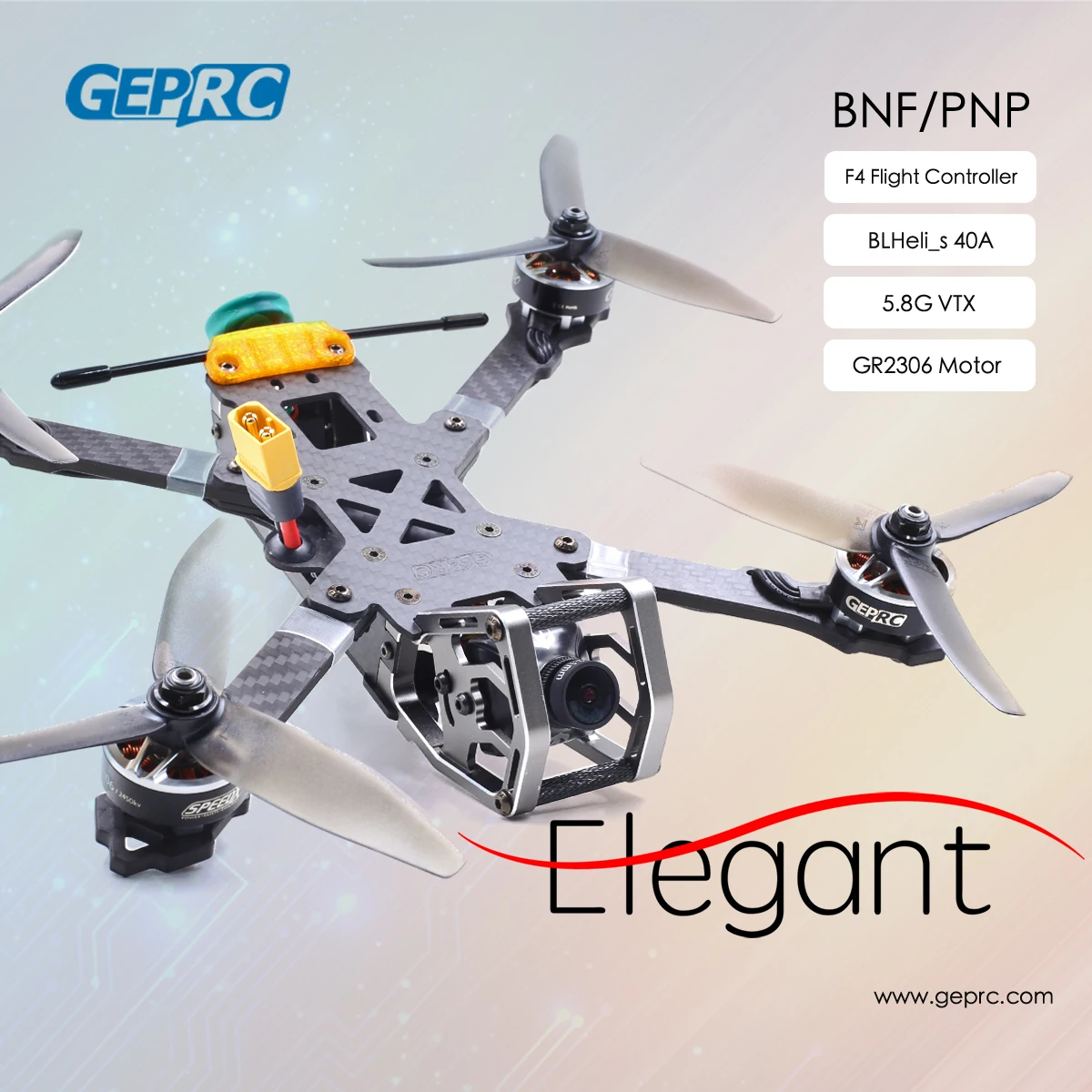 GEPRC элегантный 230 мм 5 дюймовый SPAN F4 Tower AIO GR2306 2450KV Runcam Swift2 2 5S FPV Racing Freestyle Дрон PNP/R XSR