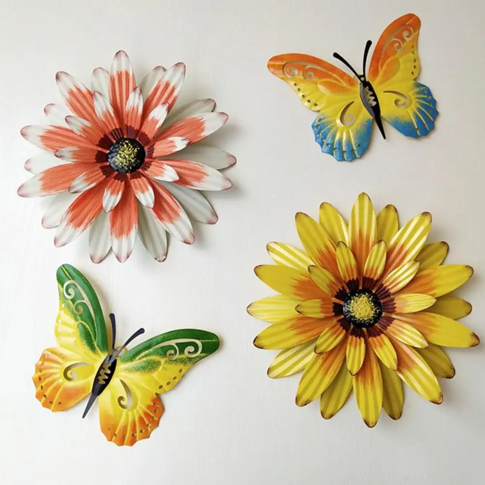 

Pendant Metal Butterflies Lovely Garden Decorations Hanging Ornament Festive Gift Hanging Adornment Photo Props For Garden