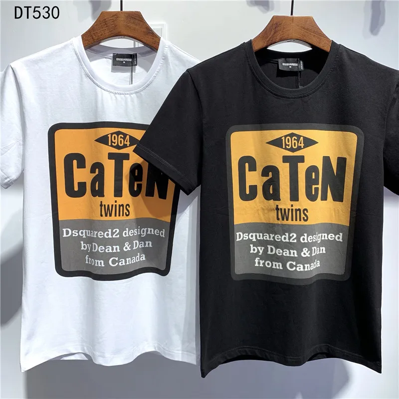 

2021 New Dsquared2 DSQ-Classic Italian Men's and Women's T-shirt Streetwear Printing Casual O-neck Short Sleeve Graphic