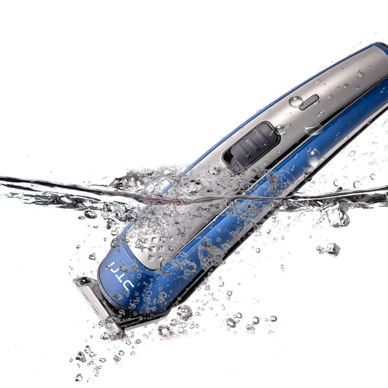 

HTC Professional Digital Hair Trimmer Rechargeable Electric Hair Clipper Men's Cordless Haircut Adjustable Stainless Steel Blade