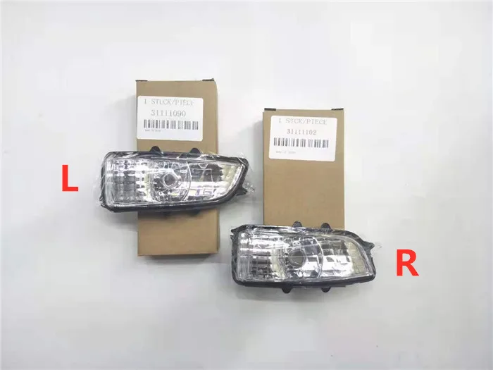 

Left&Right Side Wing Mirror Indicator Turn Signal Light Lamp Lens For Volvo S40 S60 S80 C30 C70 V50 V70 31111102 31111090