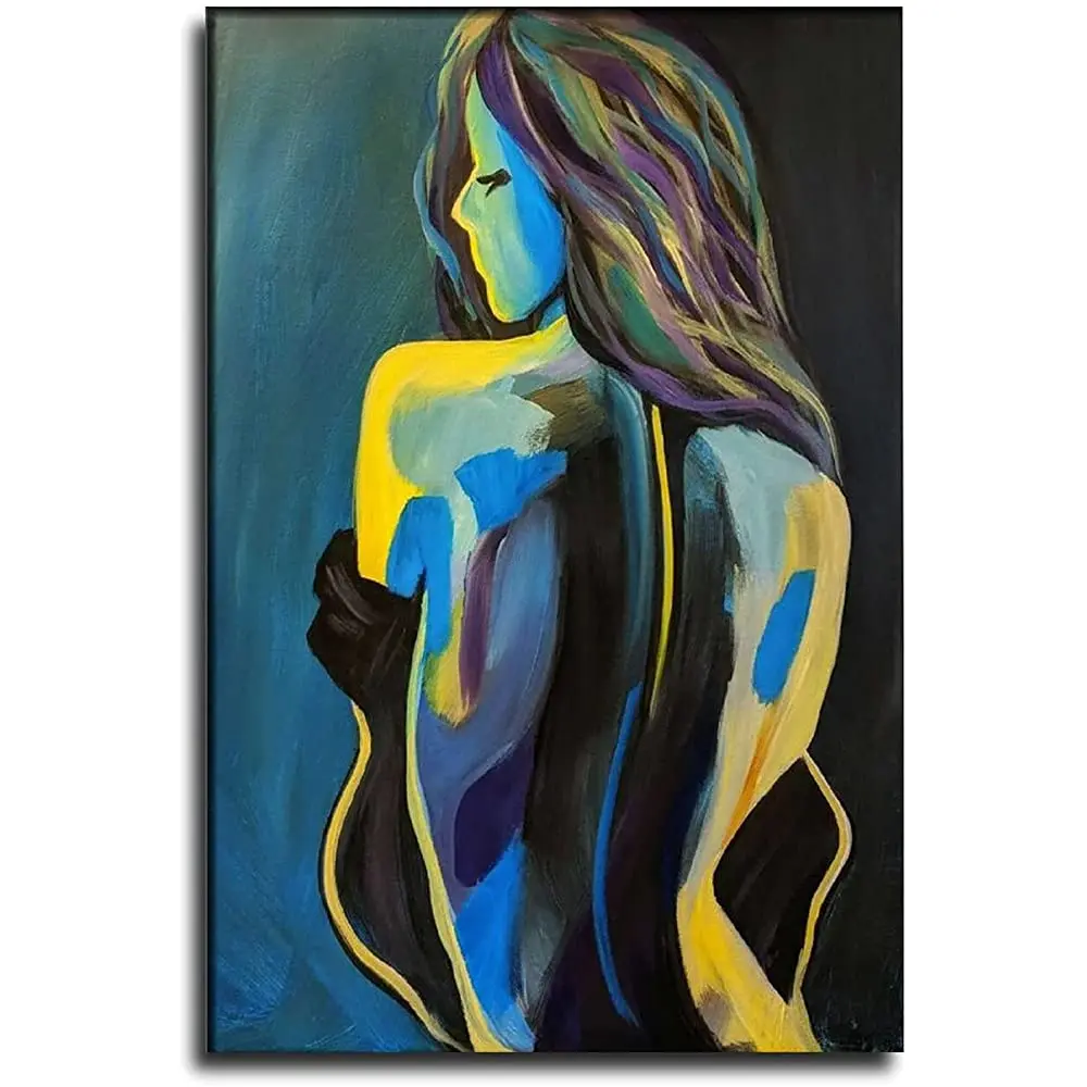 

Bedroom Decoration Painted Nude Sexy Art Oil Painting Canvas Art Poster and Wall Art Picture Print Modern Family Bedroom
