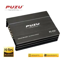 PUZU  ISO wiring harness cable Car DSP Amplifier 4X150W support PC tool 31 EQ  android APP bluetooth lossless USB music