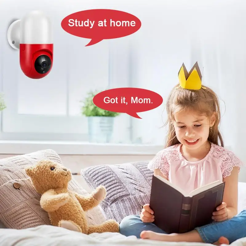 

2020 Ptz Camera Wifi Remote Monitoring 1080P HD 360 Degree RotationMotion Detection Alarm Camera Indoor Lighting Wall Camera