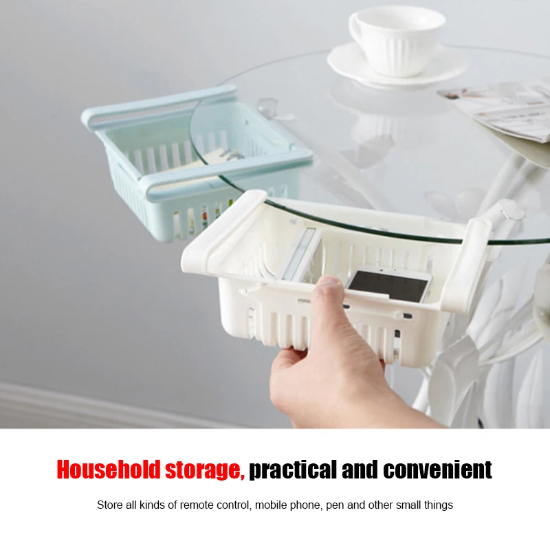 Newly Sale Retractable Drawer Type Refrigerator Container Box Food Fruit Organizer Basket Fridge Storage Bins L9 #2 | Дом и сад