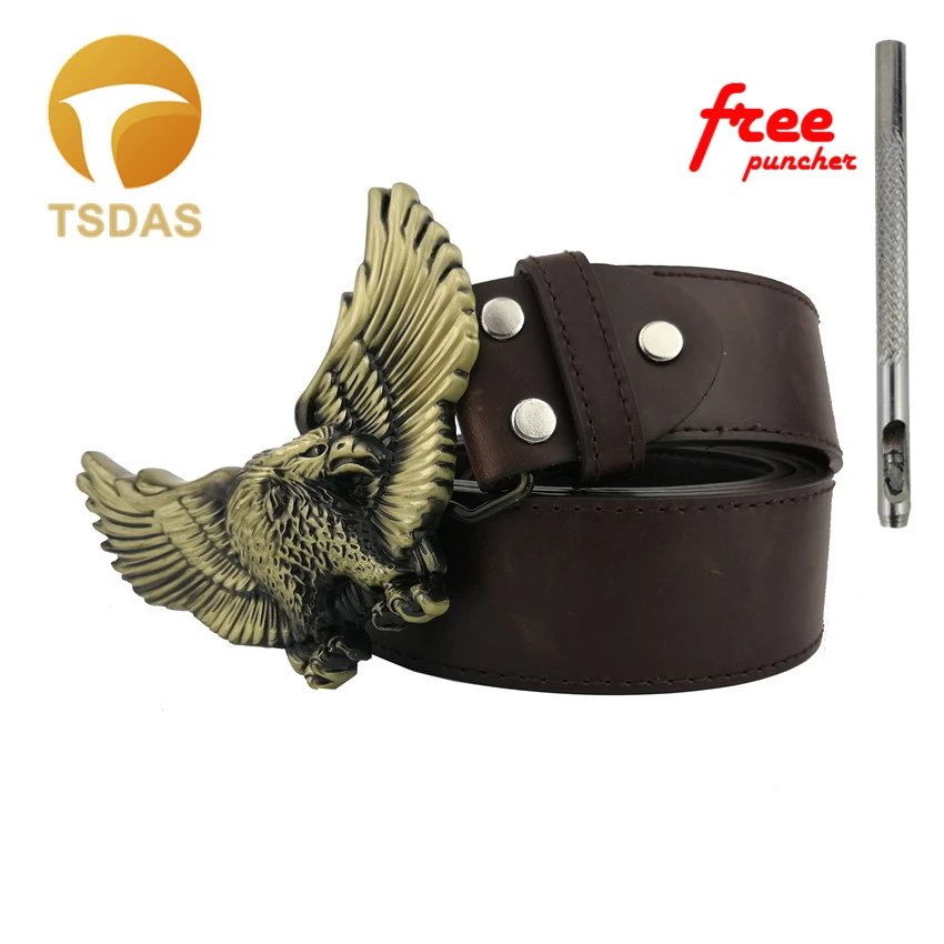 Античная латунь Западный Орел с металлической пряжкой на ремне Подарки новый год