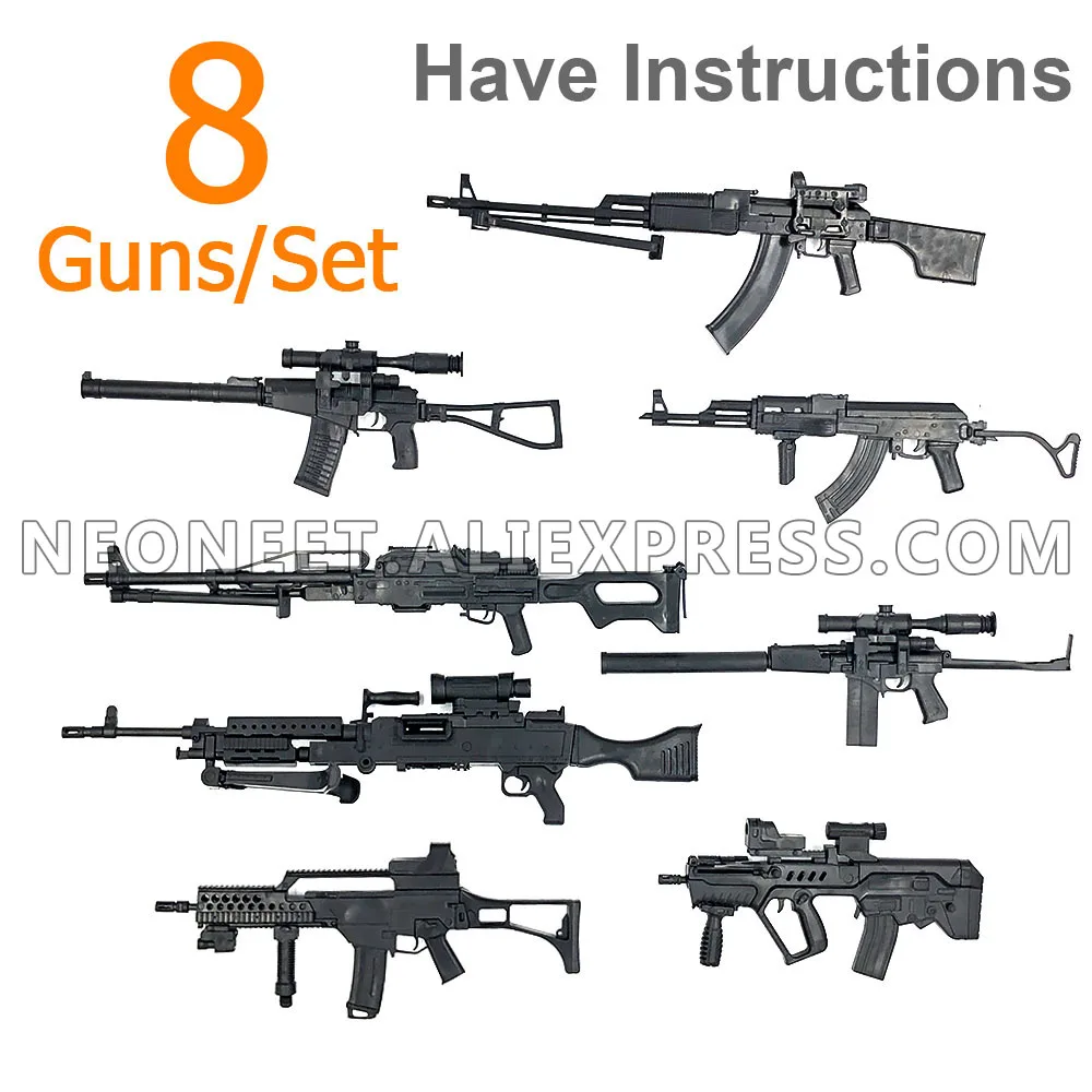Экшн-фигурки в масштабе 1:6 1/6 12 дюймов винтовка FNSCAR гранатомет + пулемет MP5 модель