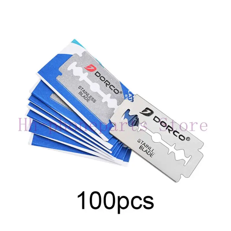 

100pcs Double-sided Razor Blade Stainless Steel Razor Blades Men Shaving Razor Shaver Manual Razor Blade Shaving Tool