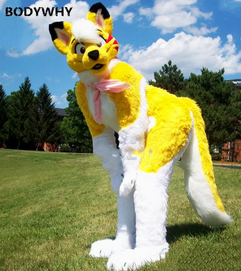 Костюм-талисман ручной работы из длинного меха | Тематическая одежда и униформа