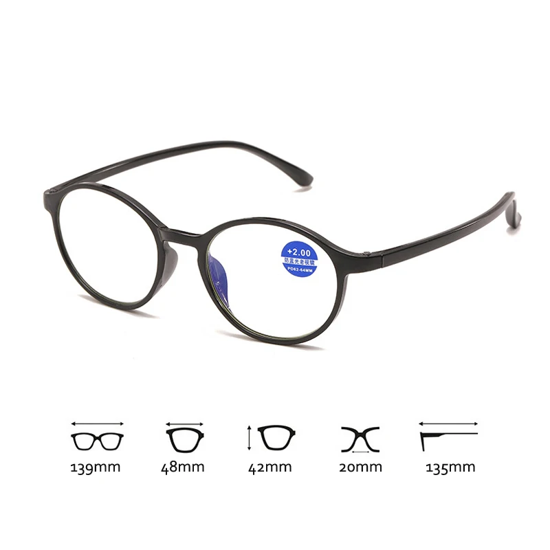 Seemfly очки для чтения мужчин и женщин TR90 ультралегкие прозрачные линзы из смолы