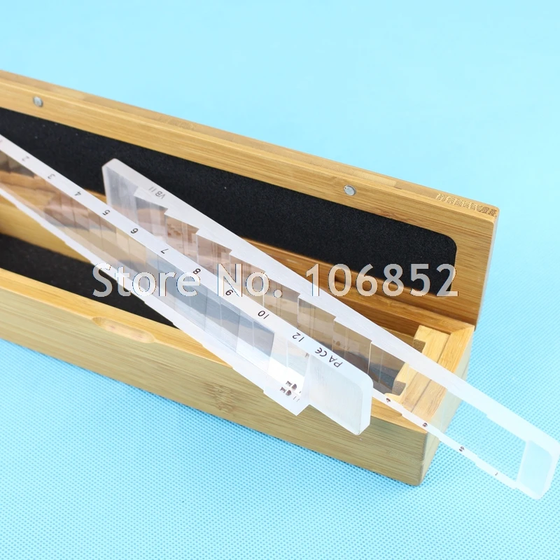 HVB-22 Prism bar set 11 Horizontal & Vertical prism Nice bamboo storage case | Инструменты