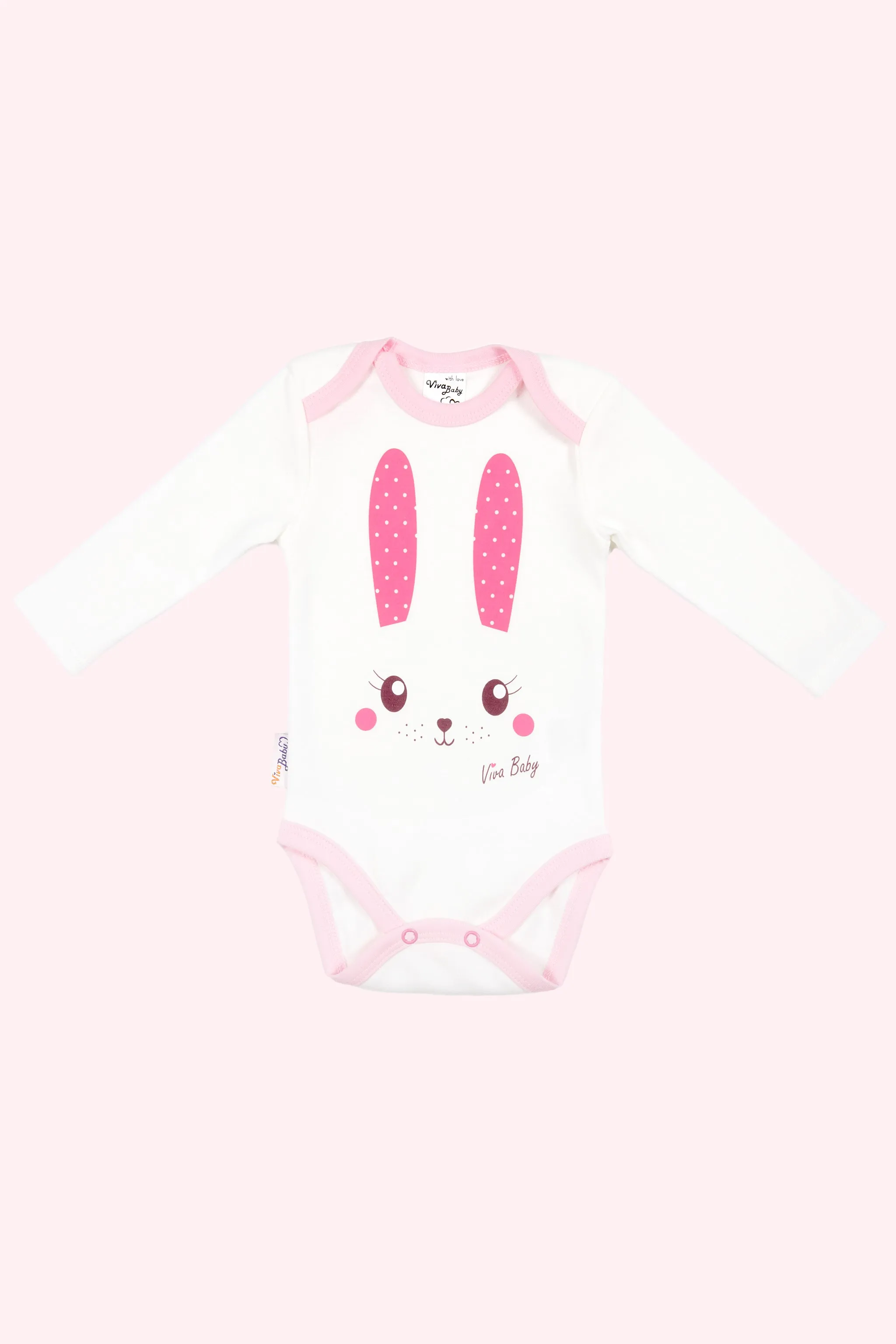 Боди Viva Baby Девочки D3102-1 белый | Мать и ребенок