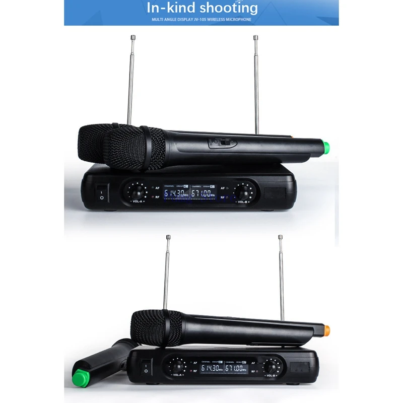 Караоке беспроводной микрофон V2 миксер о радио наборы LCD ручные микрофоны для