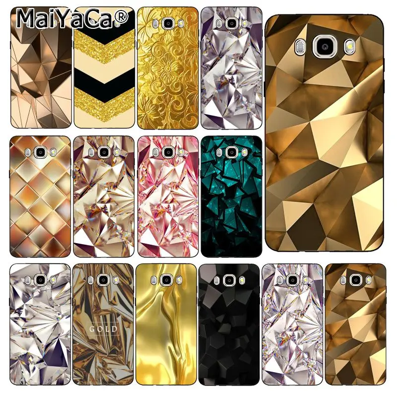 Черный и золотой чехол MaiYaCa с бриллиантами для телефона Samsung Galaxy J7 J6 J8 J4 J4Plus DUO J7NEO J2