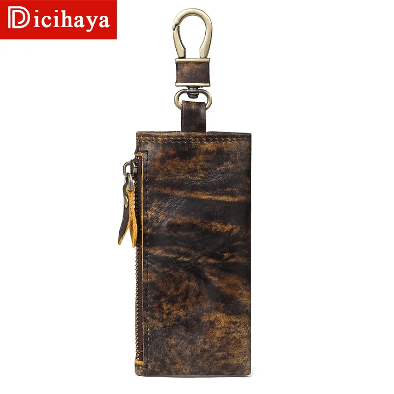 Men Print Key Wallets Zipper Purse Unisex Car Holders Buckle Case Housekeeper Holder Vintage Retro key case | Багаж и сумки