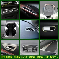 stainless steel for peugeot 3008 gt 2017 2022 accessories car window switch cover window control panel trim car styling